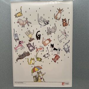 NIP "It’s Raining..."  Ikki Matsumoto Print with Mat